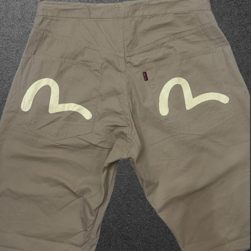 Vintage Evisu Yamane Chino Shorts Size 34 Beige Very Good Condition