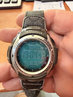 Casio Pathfinder PAS-410B-5V Hunting Timer дигитален часовник употребяван