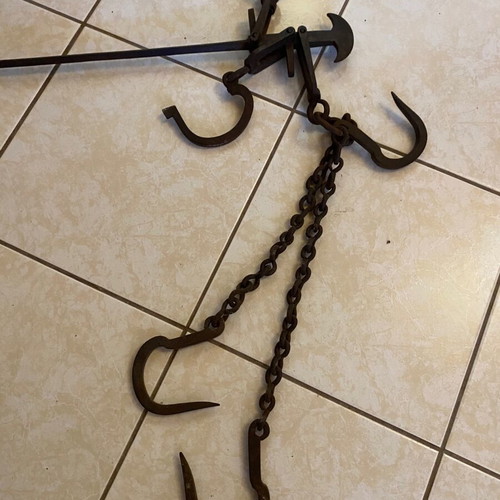 Vintage iron scale used, decorative with patina