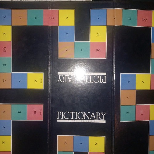 Pictiorary 1992 with some missing cards