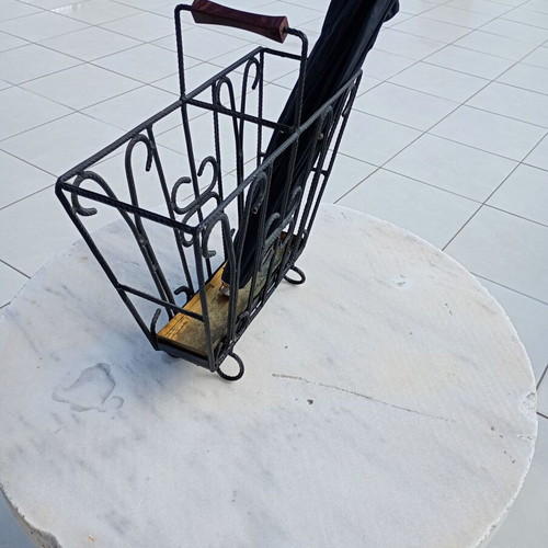 Umbrella stand used, made of solid iron