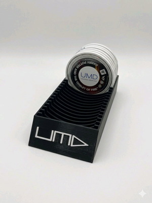 UMD Organizer Stand for 20 PSP Games new, custom black/white logo