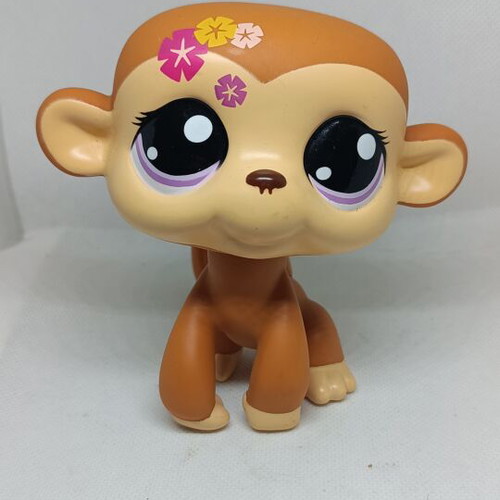 Littlest Pet Shop Jumbo Monkey figure like new, Hasbro collectible