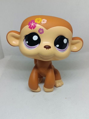 Littlest Pet Shop Jumbo Monkey figure like new, Hasbro collectible