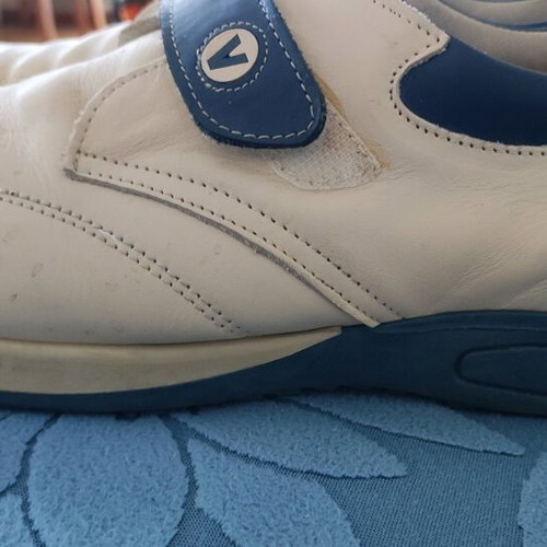 Children's shoes used leather size 38 beige and blue