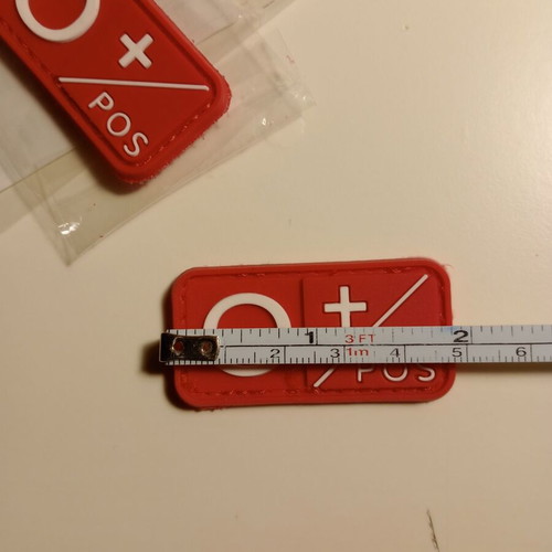 Silicone blood type patches new, 2 pieces