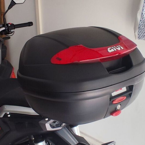 Givi E340 Vision Monolock Motorcycle Top Case like new, 34lt, black