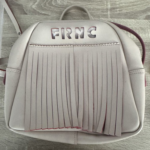 FRNC leather backpack like new, beige