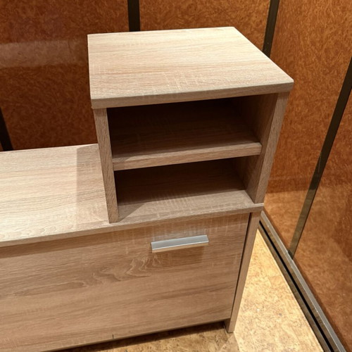 Shoe Cabinet Sonoma Finish Like New With Storage Space