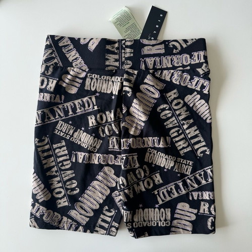 Sisley cycling leggings black with designs for girl 11-12 years new