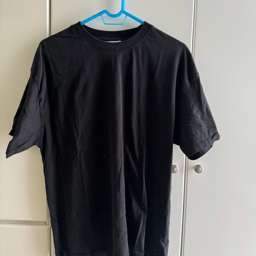 PULL&BEAR simple black oversized t-shirt