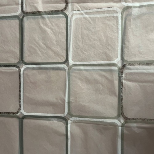 Shower curtain lightly used, new hooks, 180x180 cm