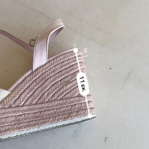 Calvin Klein Pink Wedge Sandals with CK Logo, size 41