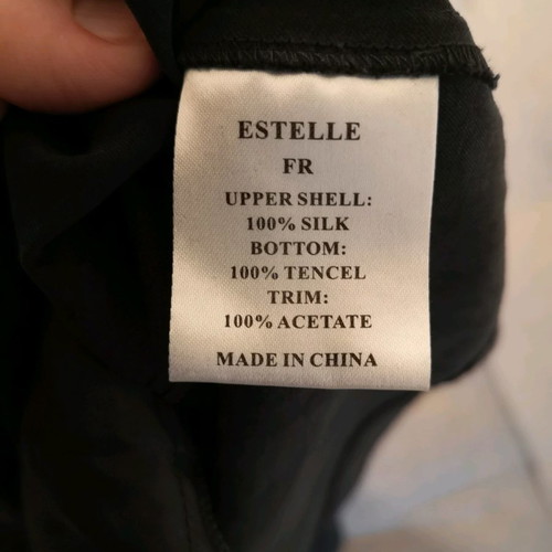 Silk dress Estel Collection used, black, size 2