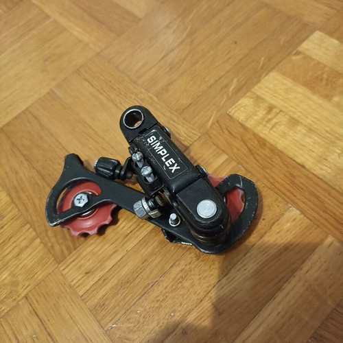 Simplex bicycle derailleur used, black