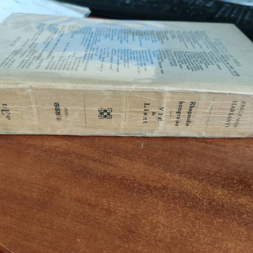 Rhapsodie Hongroise Vie de Liszt used book in French