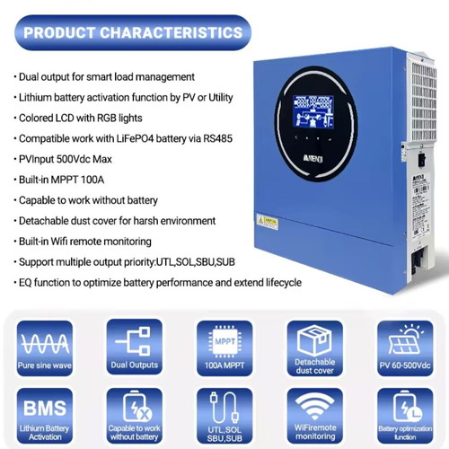 Inverter 4200W hybrid for autonomous system