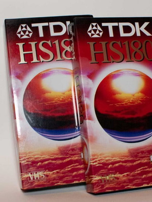 Βιντεοκασέτες VHS TDK καινούργιες, πακέτο 2 τεμαχίων, 180 λεπτά