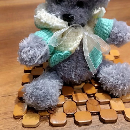 Handmade puppy new with movable head and legs