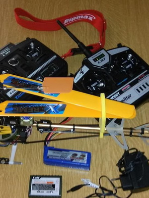 RC Heli ESKY Honey Bee King 2 μεταχειρισμένο με 2η τηλεκατεύθυνση 2.4Ghz