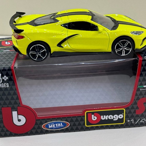 Chevrolet Corvette Stingray C8 Coupé die-cast model 1/43 new, yellow