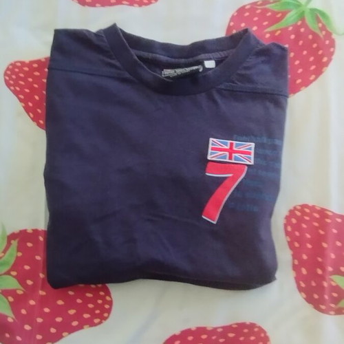 Lotto England No 7 Sports T-Shirt size S used, navy blue