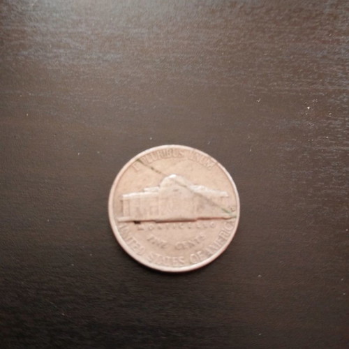 America 5 cents coin used