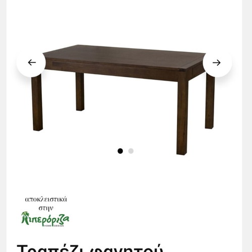 Dining table for 6-8 people made of solid Rubberwood like new