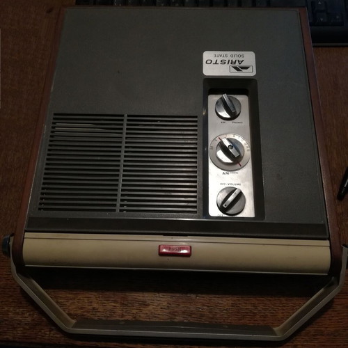 Aristo vintage portable record player used from the 60s