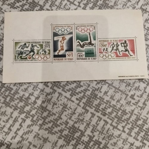 Commemorative stamp sheet Tokyo 1964 Olympics new