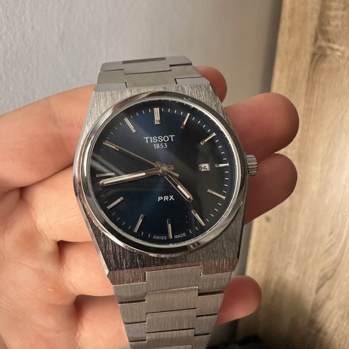 Tissot PRX blue quartz wristwatch 40mm