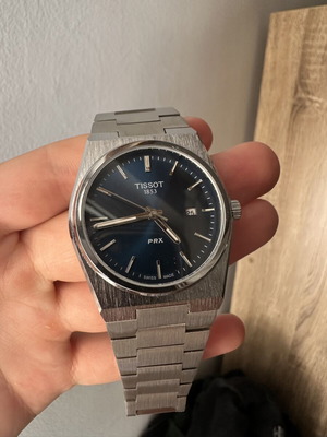 Tissot PRX blue quartz wristwatch 40mm