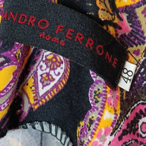 Sandro Ferrone short dress XXL like new, cotton, black and pink