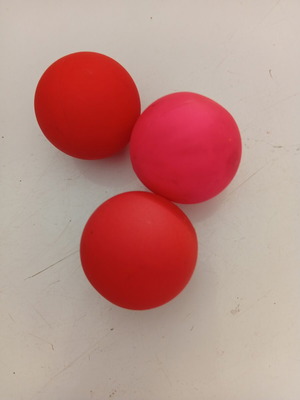Massage balls set used, 3 small antistress balls