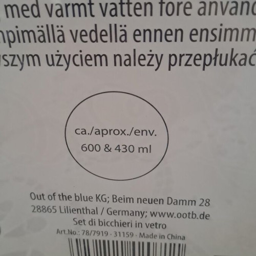 Ποτήρια συλλεκτικά καινούρια Out of the blue