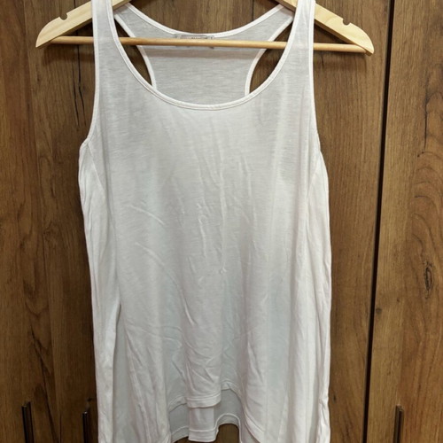 Pink Woman blouse white No Small used asymmetrical