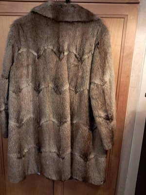 Handmade mink fur coat like new, size L