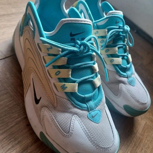 Nike Zoom 2k shoes used, EU37.5, white and blue