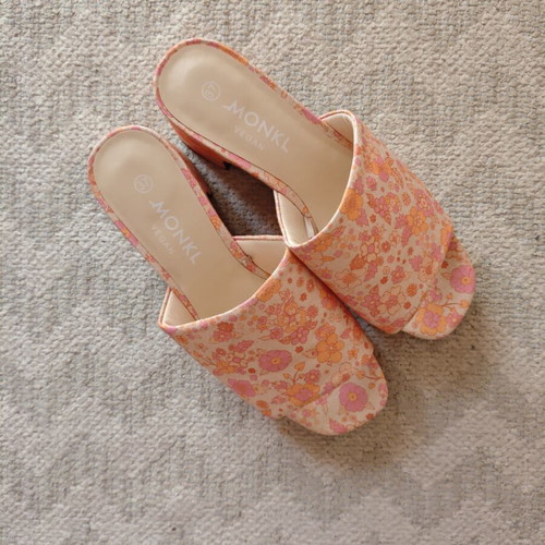 Floral mules new, vegan, size 36