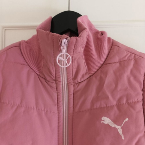 Vintage Puma sleeveless puffer vest, pink