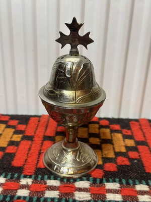 Old bronze censer 17cm
