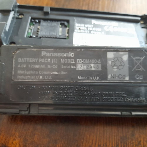 Panasonic EB-DG350 retro mobile phone used, unknown functionality