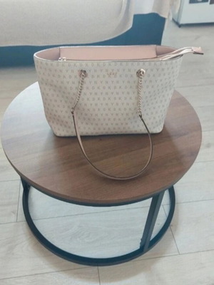 DKNY shoulder bag like new, white and beige