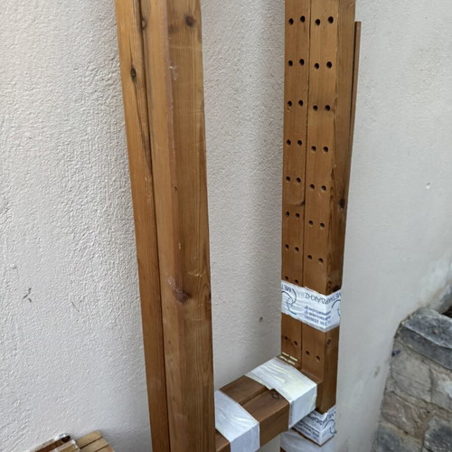 Wooden bookcase with 7 shelves used