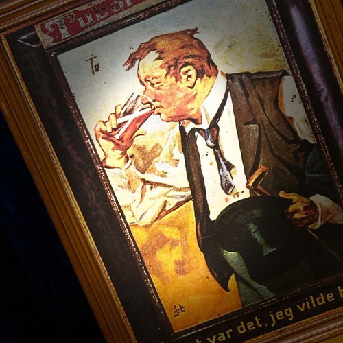 Tuborg Pilsner wooden advertising sign