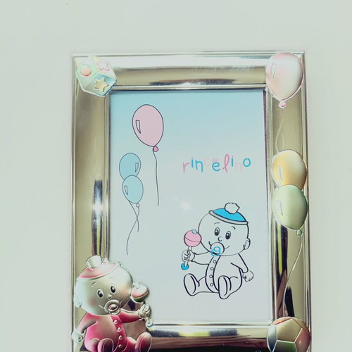 Prince Silvero silver photo frame new, for girls 9x13