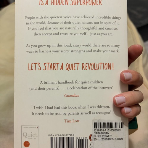 Quiet Power book used, growing up as an introvert