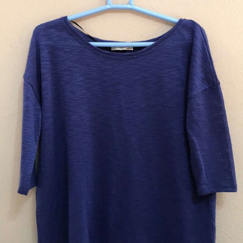 Purple Pink Woman blouse with 3/4 sleeves like new, size S