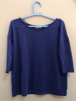 Purple Pink Woman blouse with 3/4 sleeves like new, size S