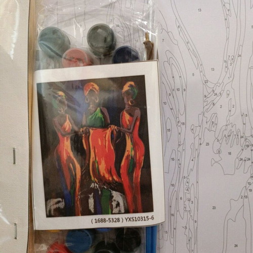 DIY painting canvas new with numbered pieces 40x50